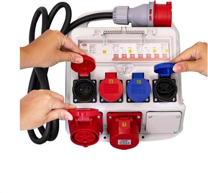 Image du produit Ekström Distribution d'électricité sur les chantiers (2 x, Type 13, Type 25)