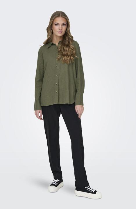 Image du produit JdY Coupe décontractée Col de chemise Manches avec bouton Coupe volumineuse des bras Chemise (XL)