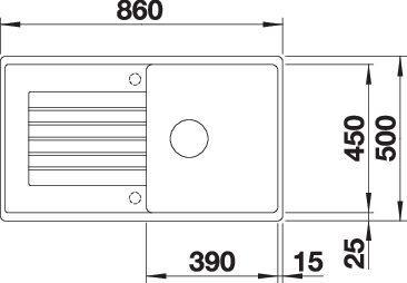 Produktbild Blanco Zia 5 S (Einbauspüle, 86 cm, 50 cm)