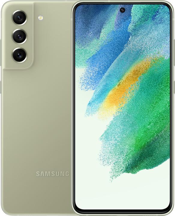 Actual product image Samsung Galaxy S21 FE 5G EU (256 GB, Olive, 6.40", Hybrid Dual SIM, 12 Mpx, 5G)