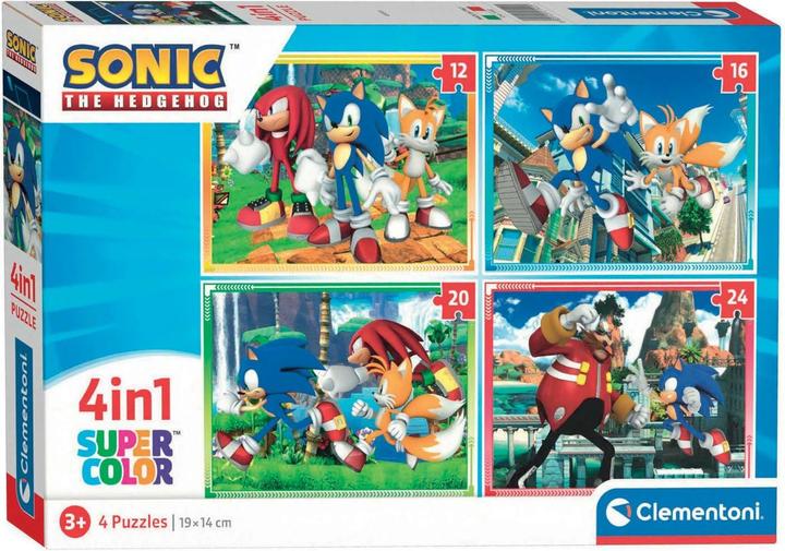 Immagine prodotto Clementoni Puzzle Sonic, 4in1 (24 pezzi)