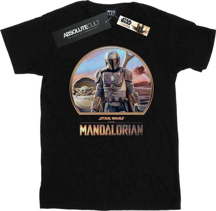 Actual product image Star Wars Boys The Mandalorian Mando And The Child T-Shirt (152, 158)