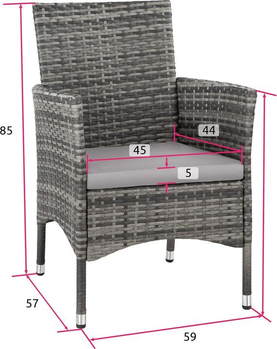 Immagine prodotto tectake Poltrona in rattan