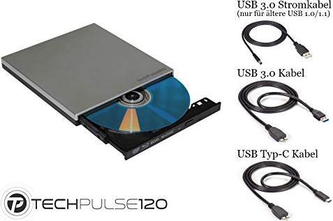 Produktbild TechPulse120 USB 3.0 Typ-C externer Blu-ray Brenner (Blu-ray Brenner)