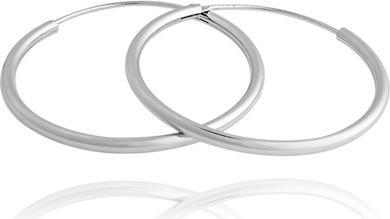 Actual product image JVD Ageless silver round earrings SVLE0208XD500 - Diameter: 6 cm