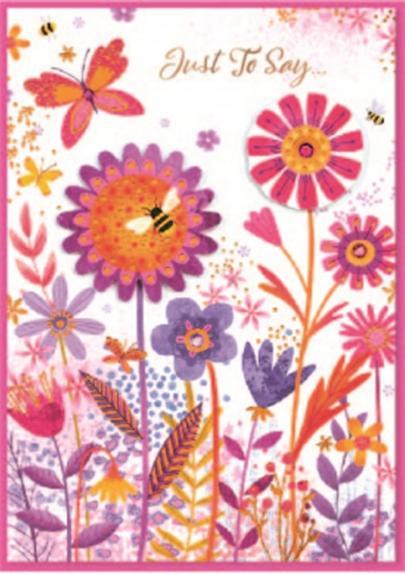 Produktbild Simon Elvin Grusskarte Isabel Garden Just To Say 6erPack Karton (6 Stk.)