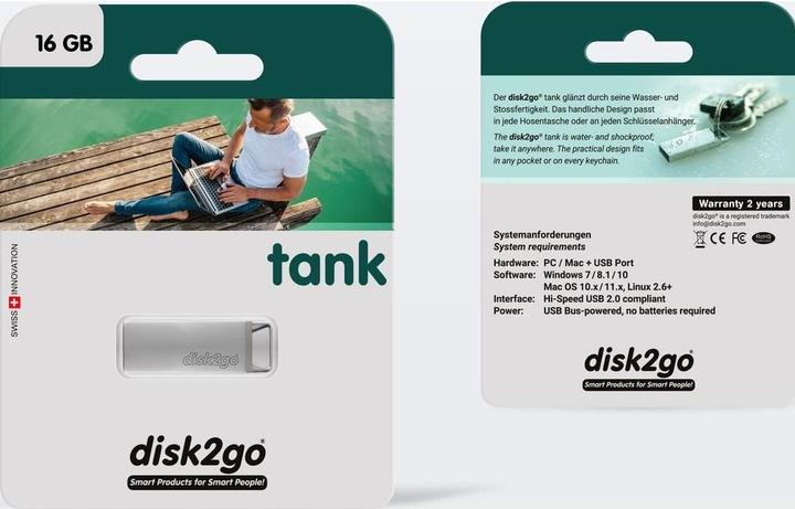 Produktbild Disk2go Tank (16 GB, USB-A)