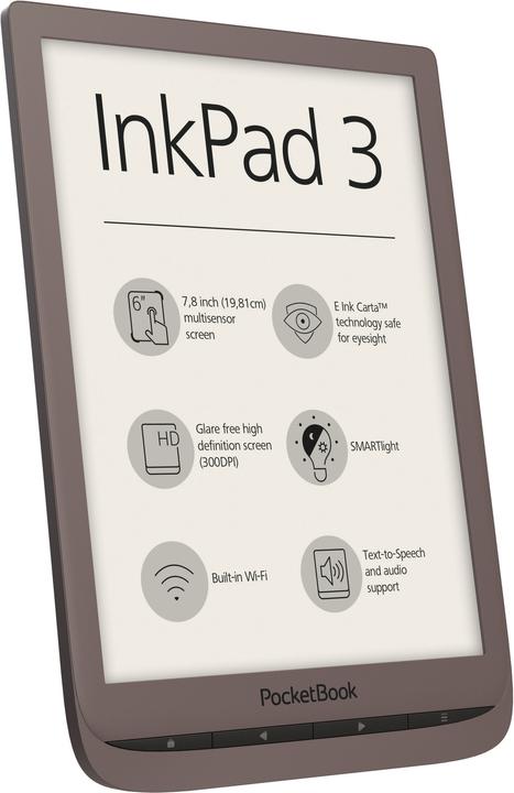 Produktbild PocketBook InkPad 3 (7.80", 8 GB, Dunkelbraun)