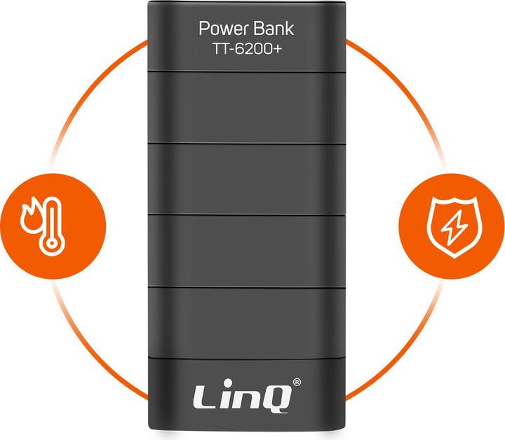 Actual product image LinQ TT-6200 6,000mAh Powerbank (6000 mAh)