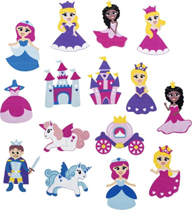 Produktbild Glorex Moosgummi Sticker Prinzessin 30-teilig, selbstklebend