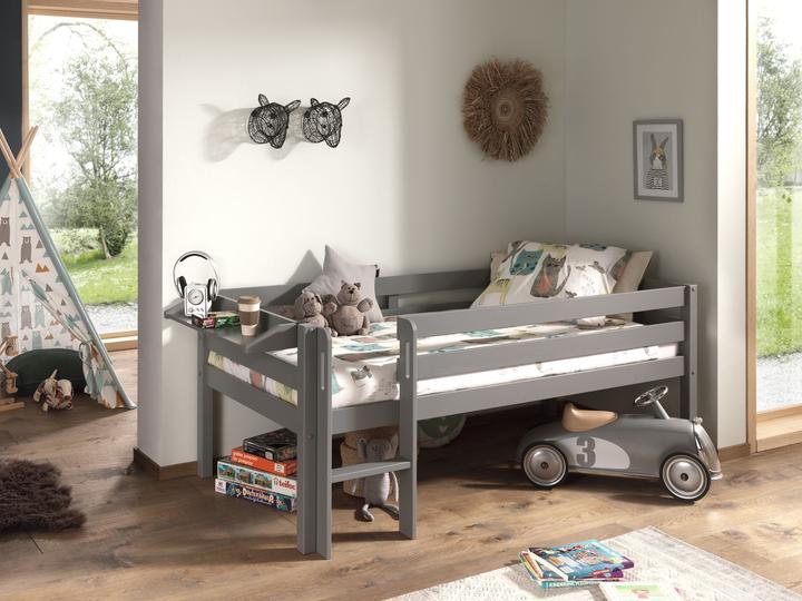 Immagine prodotto Vipack Letto Pino con scala a pioli con mensola sospesa (90 x 200 cm)