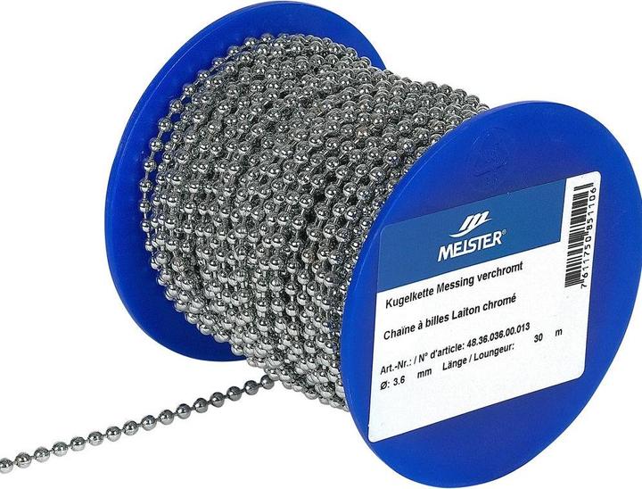 Actual product image Meister Ball chain 3.6mmx30m chrome-plated (30 m)