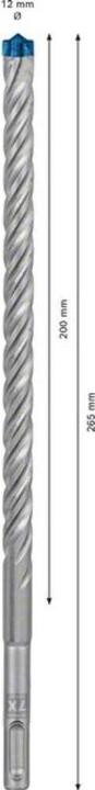 Actual product image Bosch Professional Zubehör Expert SDS plus-7X hammer drill, 12 x 200 x 265 mm (12 millimetres)