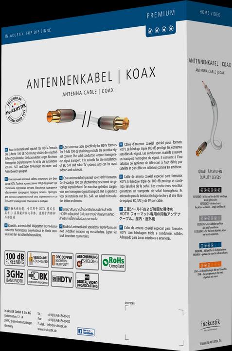 Produktbild Inakustik Premium Antennenkabel (100 dB, Antennenkabel)