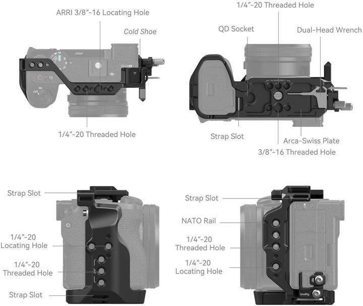 Actual product image SmallRig Cage Sony Alpha 6700 Kit (Cage)