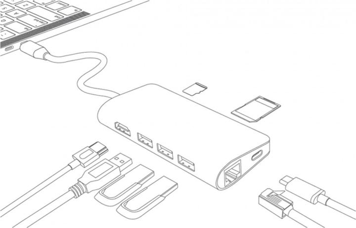 Image du produit LC-Power Hub USB (USB-C, 5 Ports)