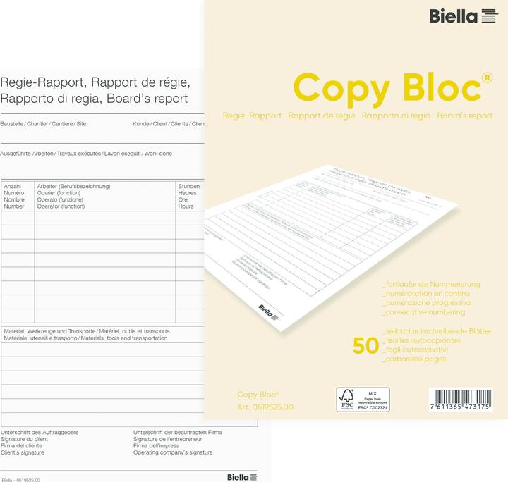Image du produit Biella Blocs à duplicata (50 x)
