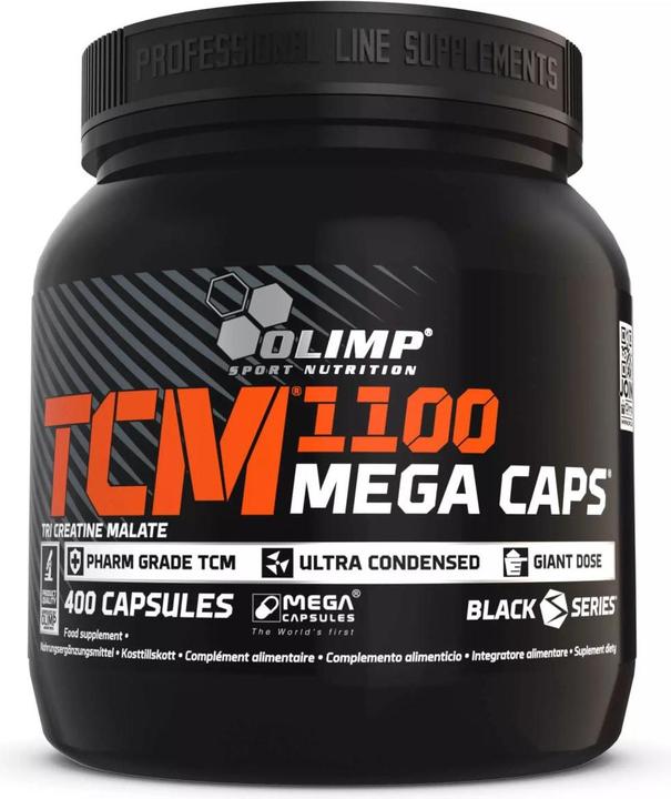 Produktbild Olimp Sport Nutrition Tri-Creatine Malat (TCM) 1100 Mega (400 Stück, Kapseln, 400 g)