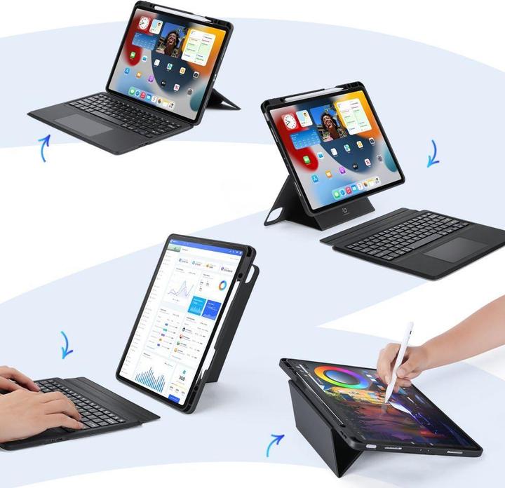 Actual product image Dux Ducis DK Series Keyboard Case (US, iPad Pro 12.9 2020 (4. Gen), iPad Pro 12.9 2021 (5th Gen), iPad Pro 12.9 2022 (6th Gen))