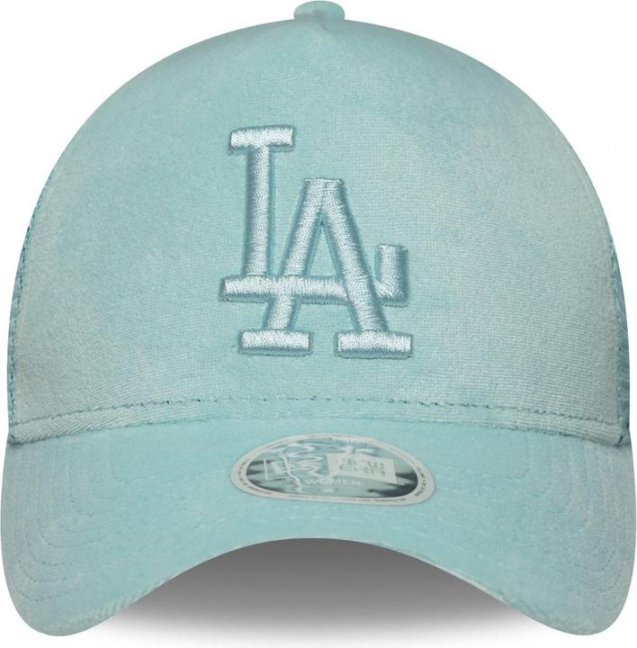 Actual product image New Era Trucker Damen Cap - Velour Los Angeles Dodgers Sky