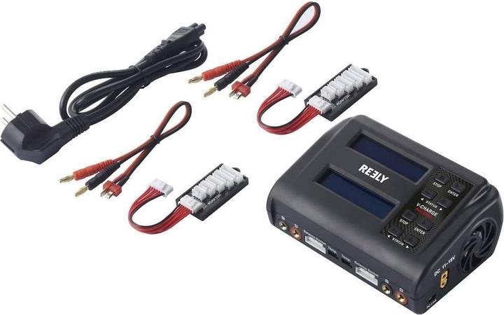 Image du produit Reely V-Charge 200 Duo Chargeur pour maquettes 10 A LiIon, LiPo, LiFePO, LiHV, NiCd