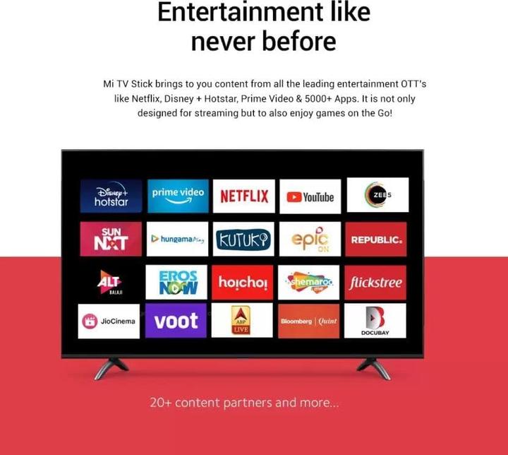 Produktbild Xiaomi TV-Box Mi TV Stick mit Android- und HDR-Unterstützung (8 GB, Android 9.0 (Pie))