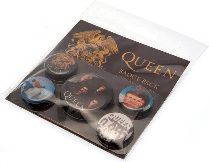 Immagine prodotto Queen Set di distintivi classici in confezione da 5