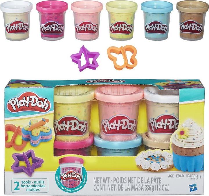 Actual product image Play-Doh Confetti labels