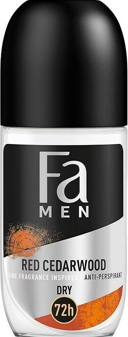 Fa Men Anti-Perspirant deodorant roll-on for men Red Cedarwood 50ml (Roll-on, 50 ml)