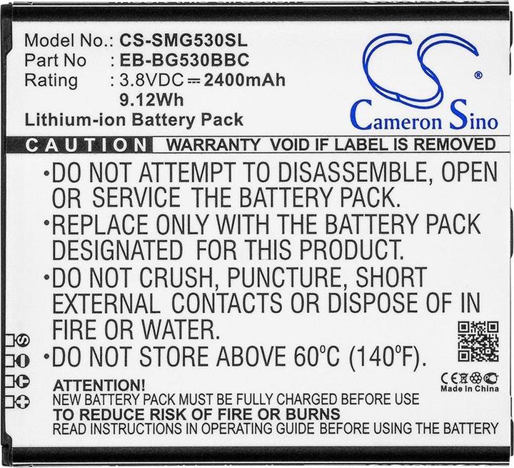 Actual product image NoName Battery for Samsung Galaxy Grand Prime Duos TV etc
