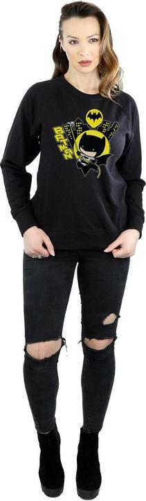 Actual product image Womens/Ladies Chibi Batman Swinging Sweatshirt (M)