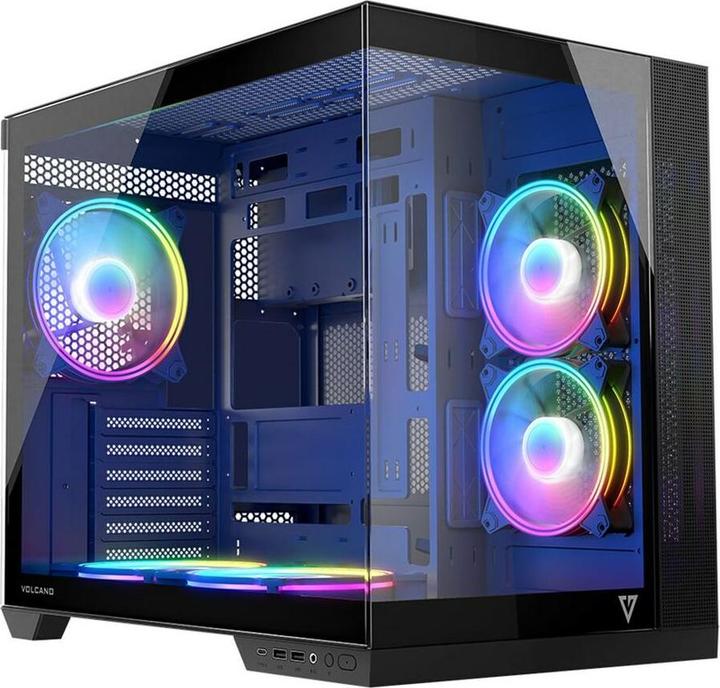 Immagine prodotto Modecom Obudowa Vulcano Panorama Apex ARGB 5F (AT-PANORAMA-5F-ARGB-10-000000-0002) (mATX, ITX, ATX)
