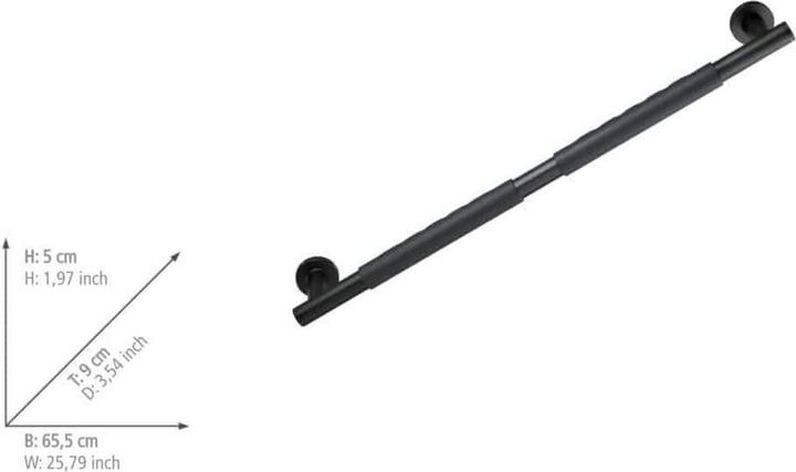 Actual product image Wenko Wall handle Secura black