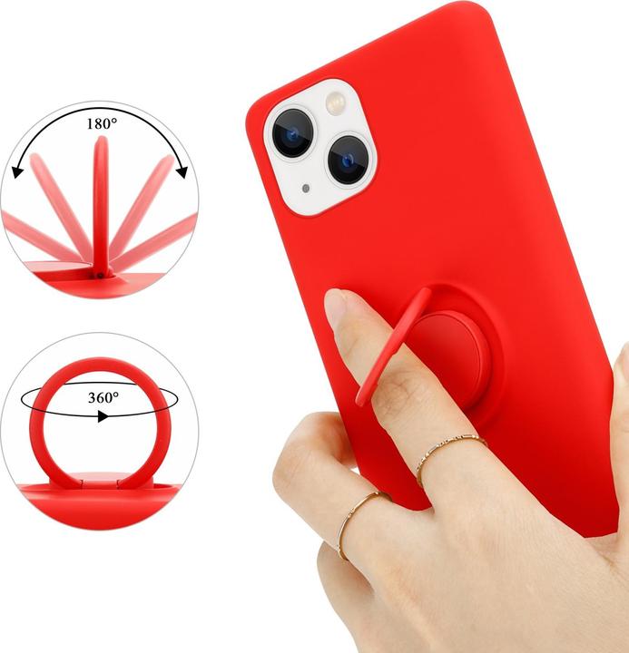 Actual product image Cadorabo Case for Apple iPhone 14 PLUS in TPU Liquid Ring Silicone Case Style (Apple iPhone 14 Plus)