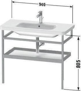 Produktbild Duravit Handtuchhalter DURASTYLE 440x940mm m Abl. we hochglanz/eiche mass