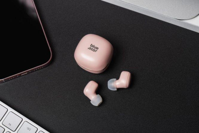 Immagine prodotto Cuffie cablate Blue Star BLUE STAR auricolari wireless bluetooth TWS Mini A19 rosa (3.50 h, Senza fili)