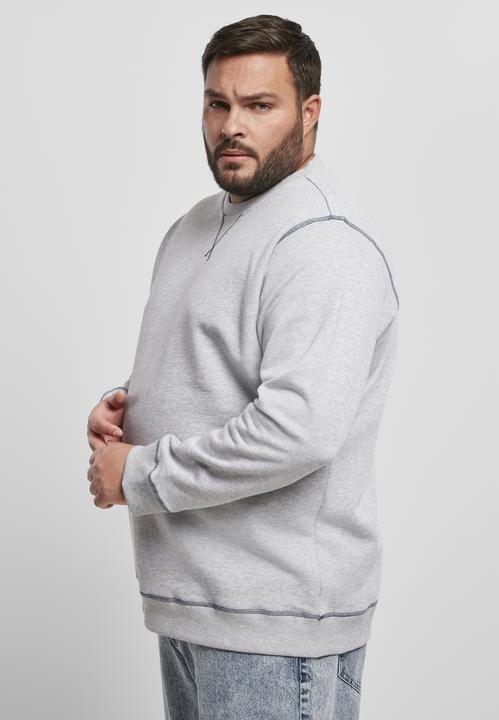 Actual product image Urban Classics Organic Contrast Flatlock Stitched Crew (XL)