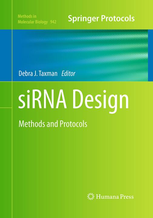Produktbild siRNA Design (Debra J. Taxman, 2016)