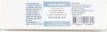 Actual product image Dierendrogist Oordruppels Hond / Kat (Cat, Dog, 20 ml)