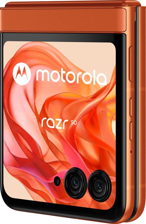 Produktbild Motorola Razr 50 (256 GB, Spritzige Orange, 271.65", SIM + eSIM, 50 Mpx, 5G)