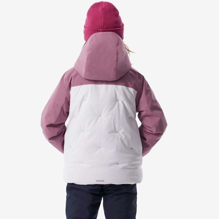 Image du produit Wedze Veste de ski enfants matelassée chaude imperméable - Piste 500 rose (128)
