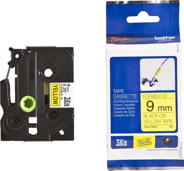 Produktbild Brother TZe-FX621 (0.90 cm, Schwarz)