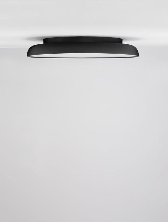 Productafbeelding Nova Luce LINUS LED plafondlamp zwart 50W warm wit 9x60cm dimbaar 9005646 (3741 lm)