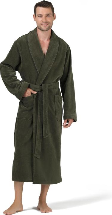 Actual product image Möve Homewear shawl collar coat green (3XL)