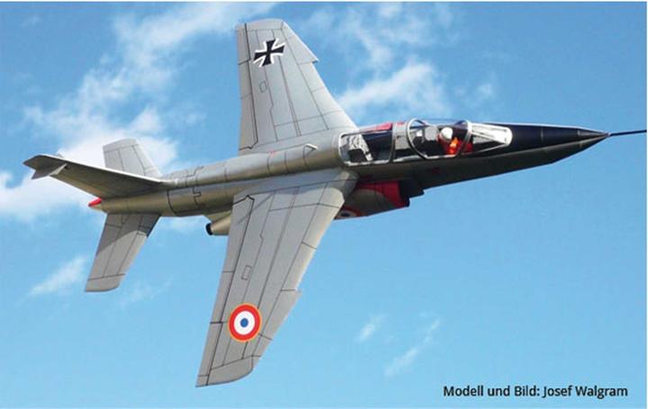 Produktbild Geli alpha jet prototyp 02 kartonmodell