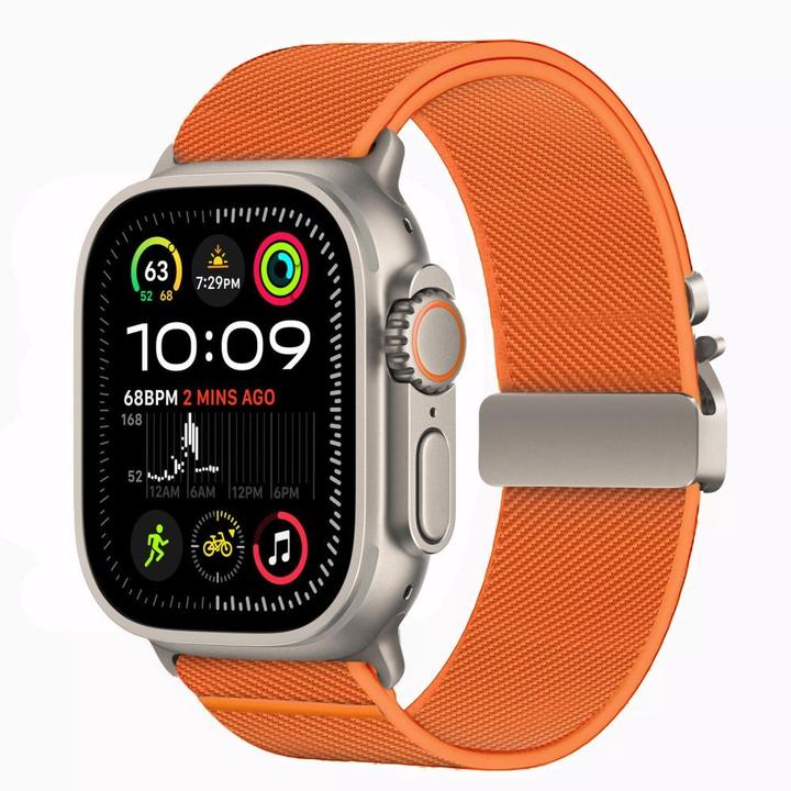 Image du produit 4Kom Nylon Clasp for Apple Watch 44/45/46/49mm - Orange