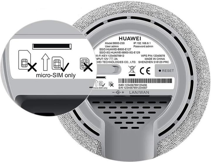Produktbild Huawei B900-230 4G Router Smart Speaker weiss Weiss