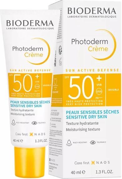 Actual product image Bioderma Photoderm Crème SPF50+ Cream (Sun cream face, SPF 50, 40 ml, 57 g)