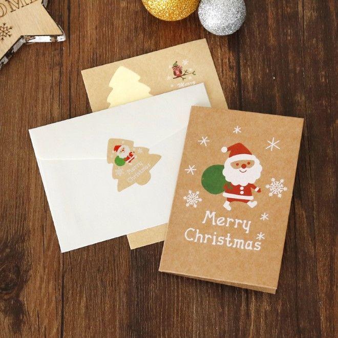 Produktbild MU Classic Weihnachtskarte 6er Set Rustic Christmas Charm Series (6 Stk.)