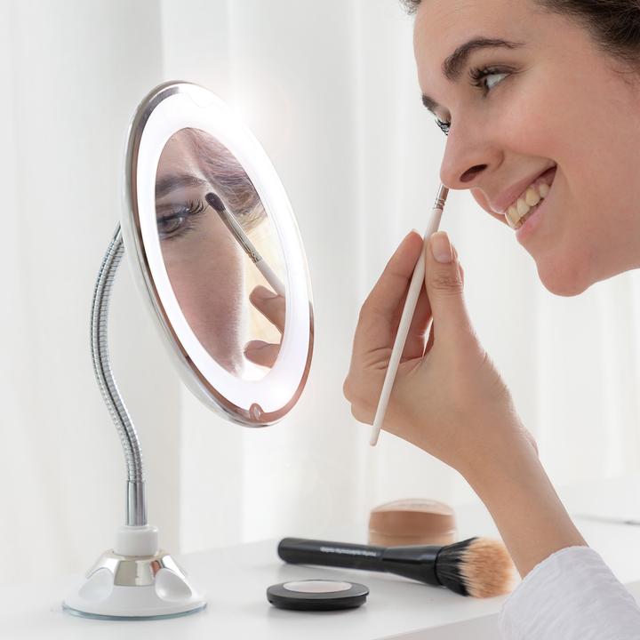 Image du produit InnovaGoods Miroir de courtoisie avec grossissement et LED (Ø 20 cm)